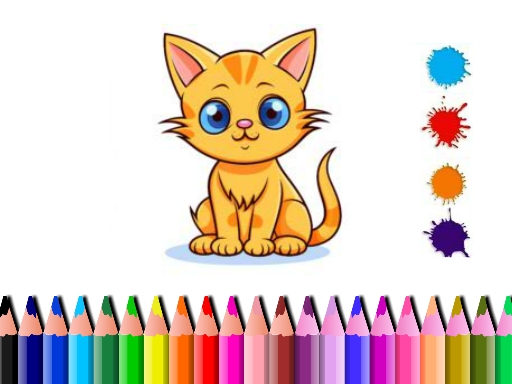 Cute Cat Coloring Book_img
